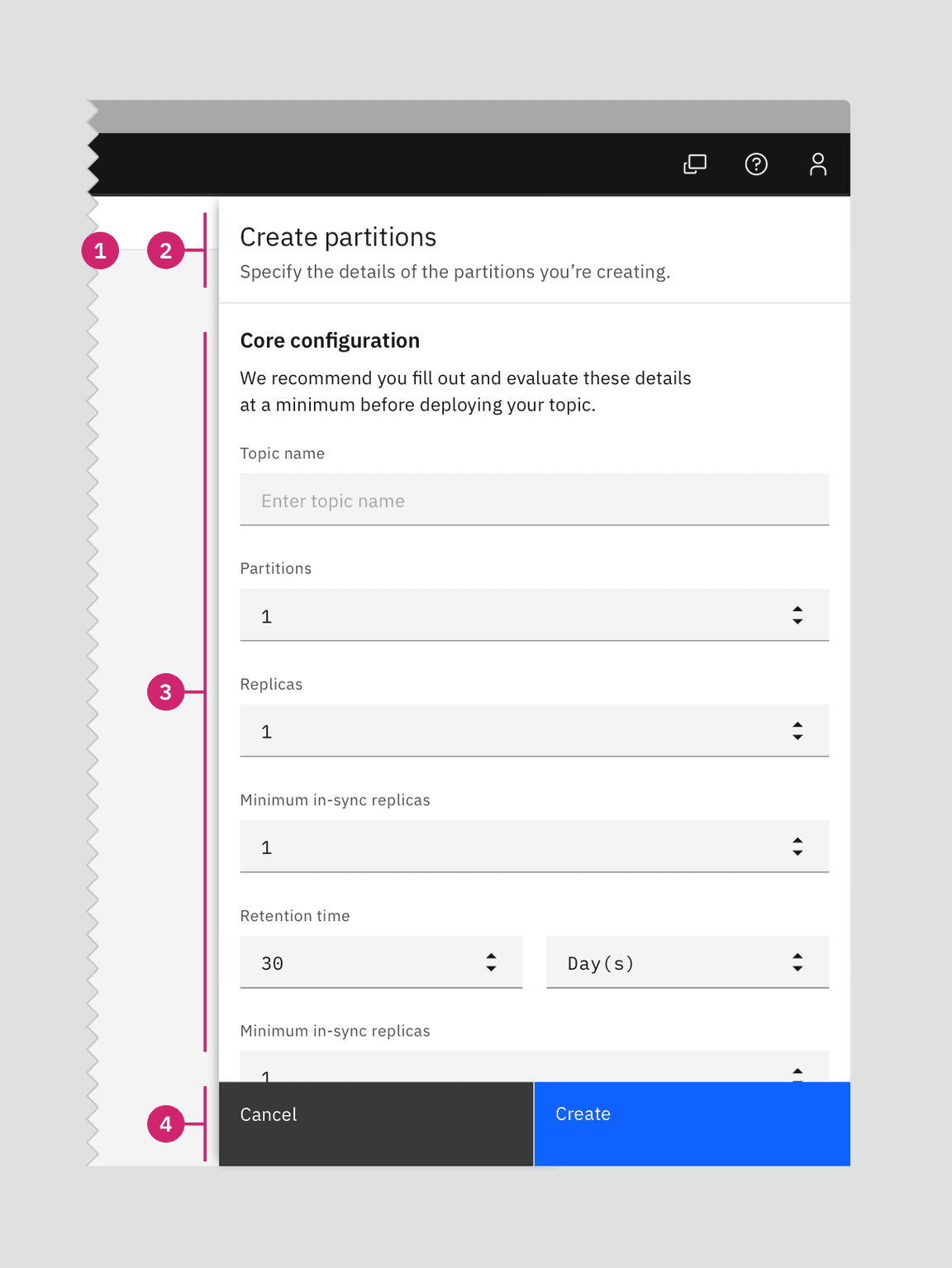 Anatomy of a create side panel